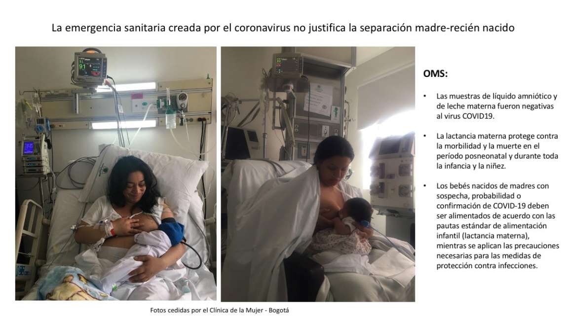 Separar o no a los recién nacidos de sus madres en las UCIs (coronavirus)