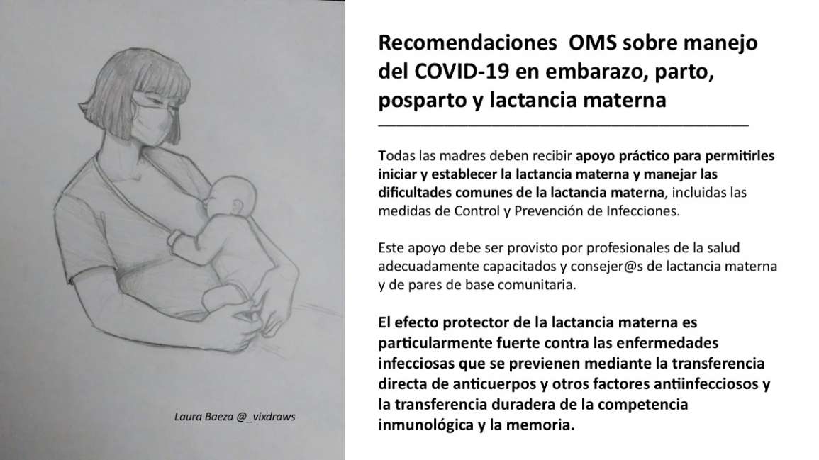 COVID 19: Recomendaciones OMS para asegurar el contacto madre-bebé tras el parto y la lactancia materna